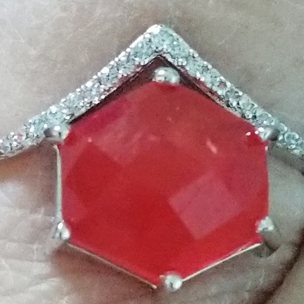 RED QUARTZ RING - Picture 9 of 10